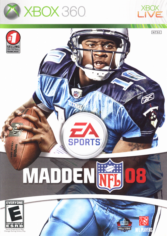 Madden NFL 08 box art for Xbox 360